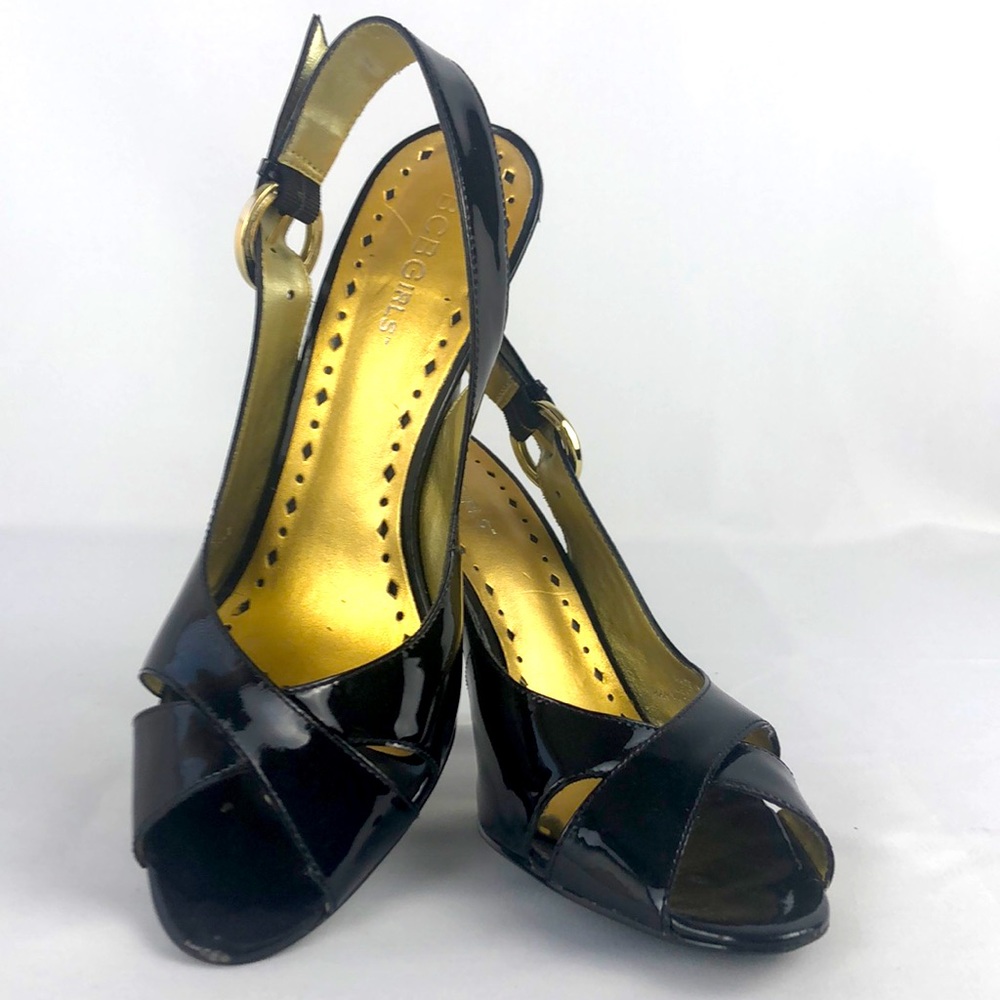 ⭐️ BCBGirls Liam Slingback Open Toe Pump Size 7.5 B